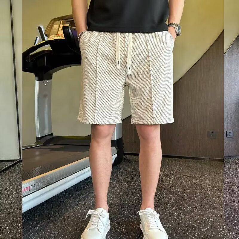 1506/QG2270/P37潮牌休闲裤男士2025夏季短裤宽松速干痞帅沙滩裤,男装牛仔裤,星座1506