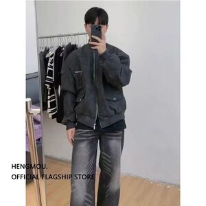 1506/QWT570/P69秋痞帅外套男潮牌原宿风韩版潮流宽松夹克1图片