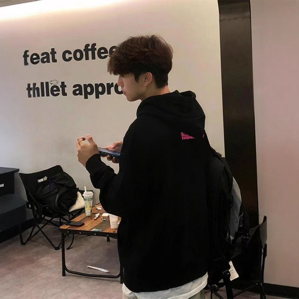 1506/QR80630/P41秋冬季宽松潮流连帽加绒加厚卫衣男春秋外套,女装短外套,星座1506