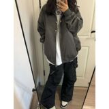 1506/Q6840/P62高街底工装外套男秋潮牌宽松百搭翻领飞行员夹克1，男装夹克，星座1506
