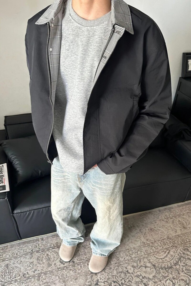 1506/Q68180/P62格纹撞色拼接夹克上衣男女秋休闲情侣工装外套1,男装夹克,星座1506
