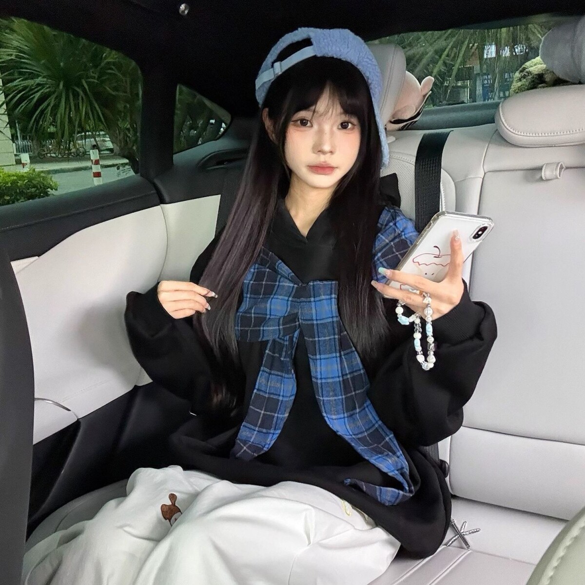1506/Q10130/P52美式学院风蝴蝶结绑带连帽卫衣女多巴胺宽松上衣,男装卫衣,星座1506
