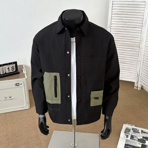 1506/Q76050/P56男秋季高级感潮流高街休闲夹克上衣服2025年图片