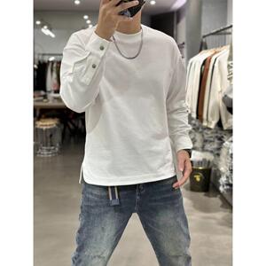 1506/QA0390/P38印花秋冬卫衣男春秋季韩版新款圆领宽松上衣图片