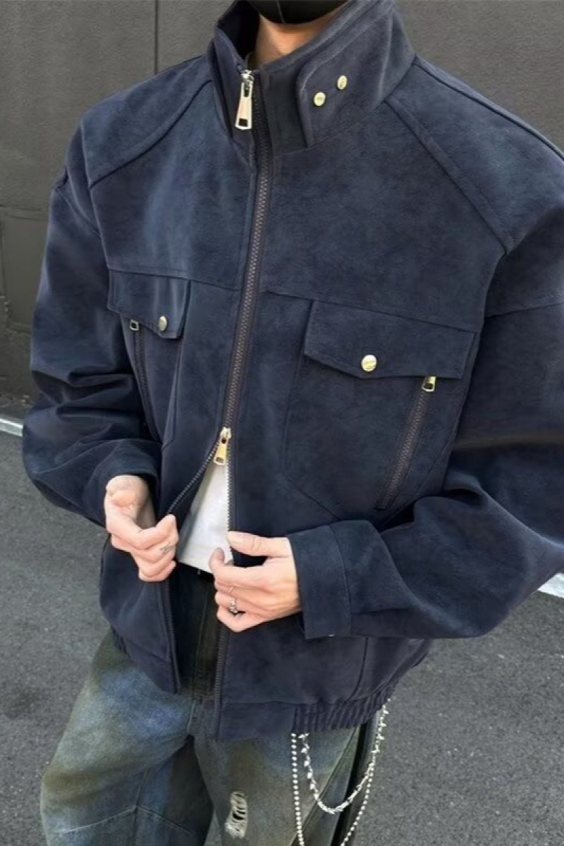 1506/QU060/P72高街潮牌港风日系原宿风韩版潮流宽松夹克，男装夹克，星座1506