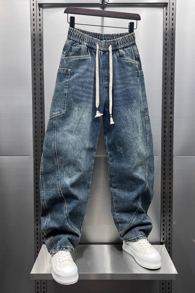 1506/QK8330/P62秋冬加绒加厚重磅高街痞帅牛仔裤男2,男装牛仔裤,星座1506