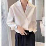 1506/QC170/P43长袖华夫格西服领衬衣暗格纹高级感衬衫2025年，男装西服，星座1506