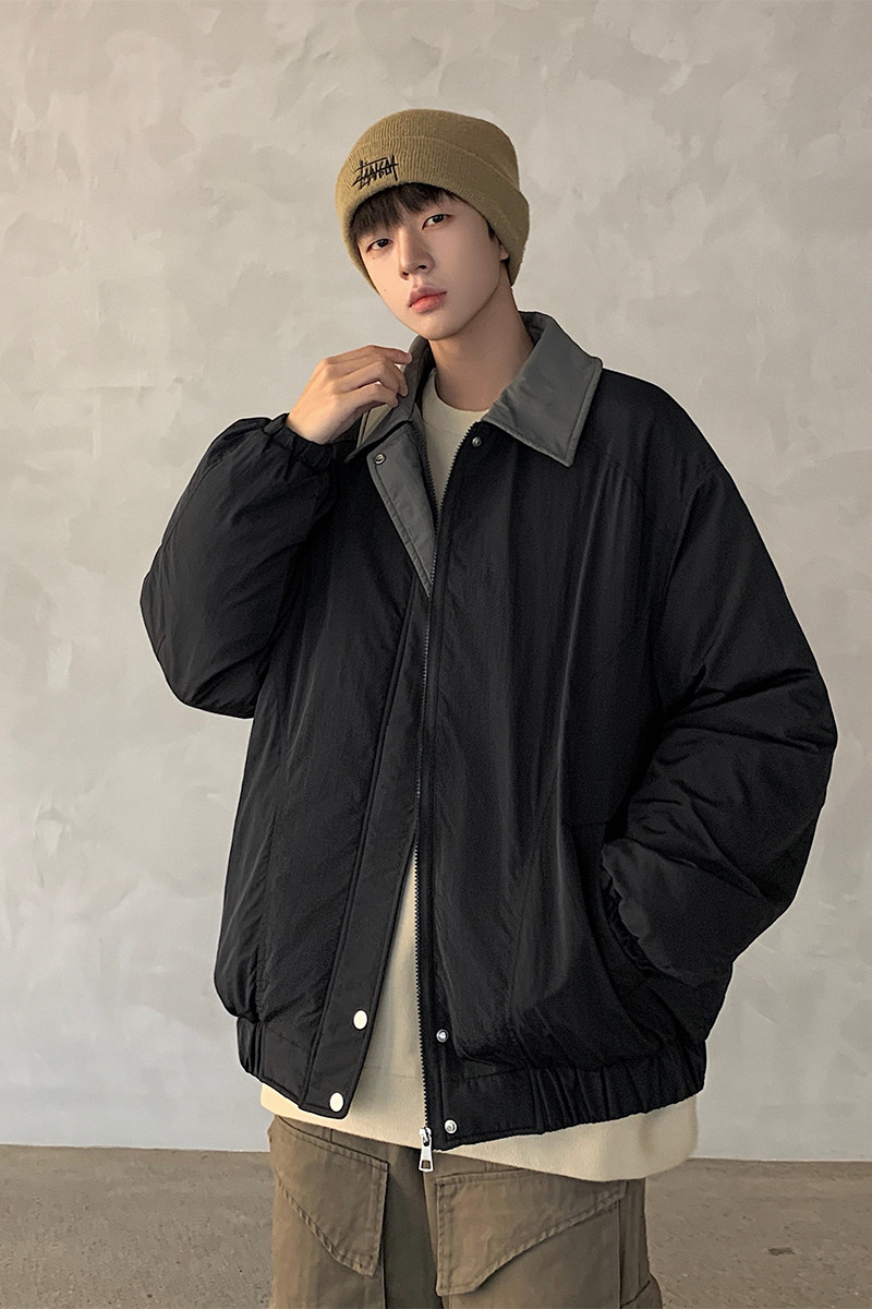 1506/M8606/P75情侣棉服夹克男女秋冬季潮牌宽松翻领棉衣外套2,男装夹克,星座1506