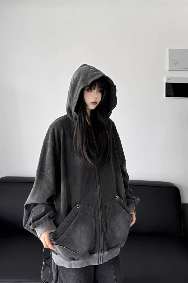 1506/QA2380/P73连帽拉链卫衣男女秋季新款宽松百搭外套上衣1,女装短外套,星座1506