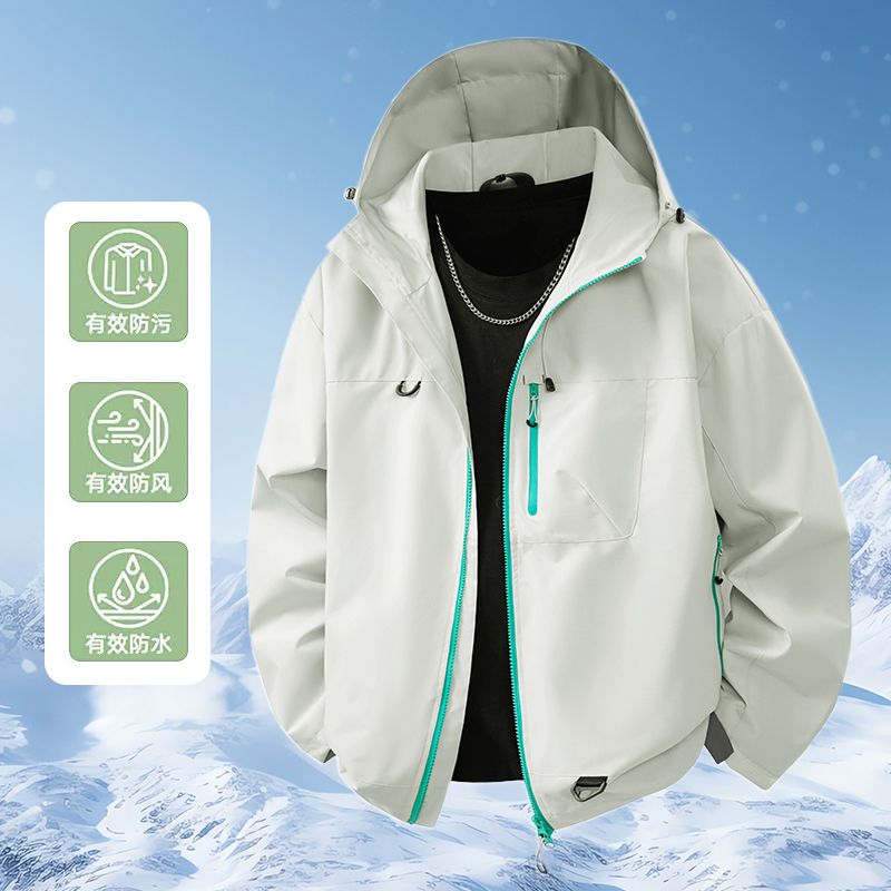 1506/QCL78700/P52秋季工装冲锋衣外套男女防风防水户外登山夹克2,男装夹克,星座1506