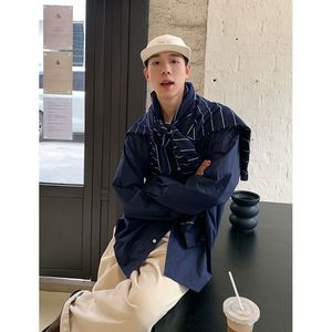 1506/Q22410/P40工装口袋长袖衬衫男女秋中性风宽松百搭衬衣潮图片