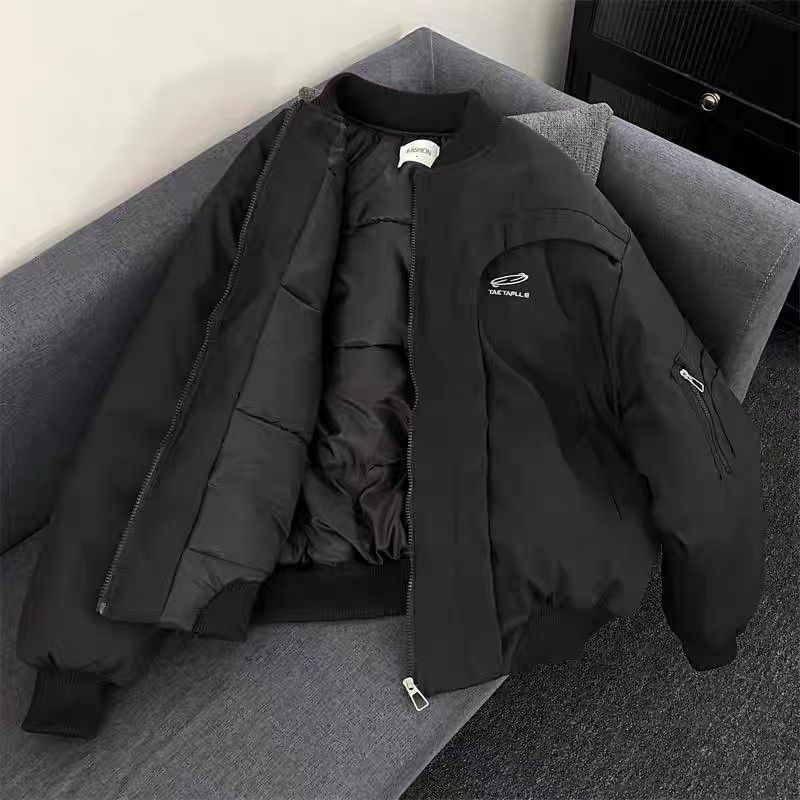 1506/QA380/P103解构美式飞行员棉服男冬季棒球服棉衣外套1,男装棉衣,星座1506