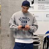 1506/QK242加绒0/P28印花秋冬卫衣男春秋季韩版新款圆领宽松上衣，男装卫衣，星座1506