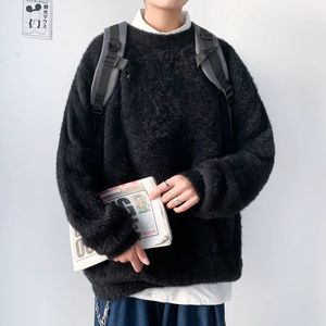 1506/QL0170/P53秋冬季加厚韩版潮流打底针织衫港风圆领线衣2图片
