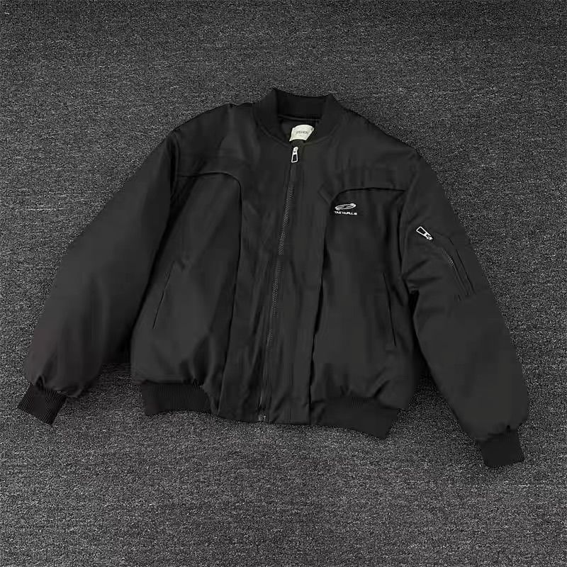 1506/QA380/P103解构美式飞行员棉服男冬季棒球服棉衣外套1,男装棉衣,星座1506