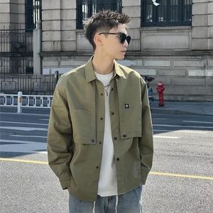 1506/Q22400/P46休闲长袖上衣时尚潮牌翻领衬衫夹克秋季2025年