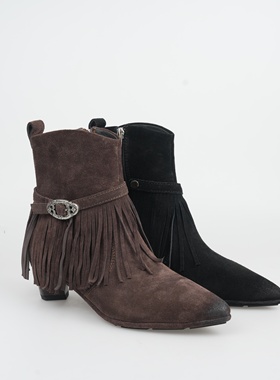 【大罗Daluo】时装靴X22405857-36跟高4cm半码拍大