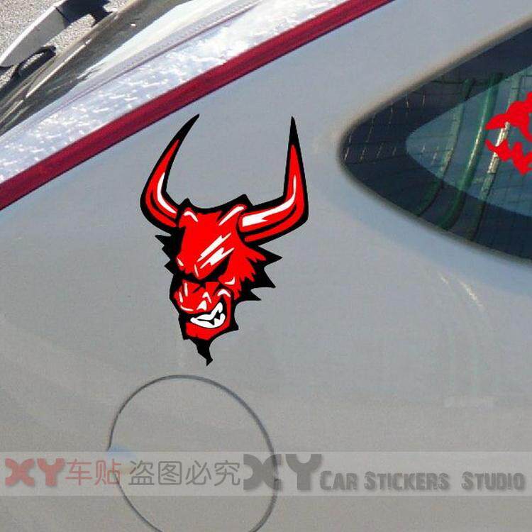 XY車贴 jun1933 公牛 汽车贴花 反光贴 防水贴 车身贴 装饰贴