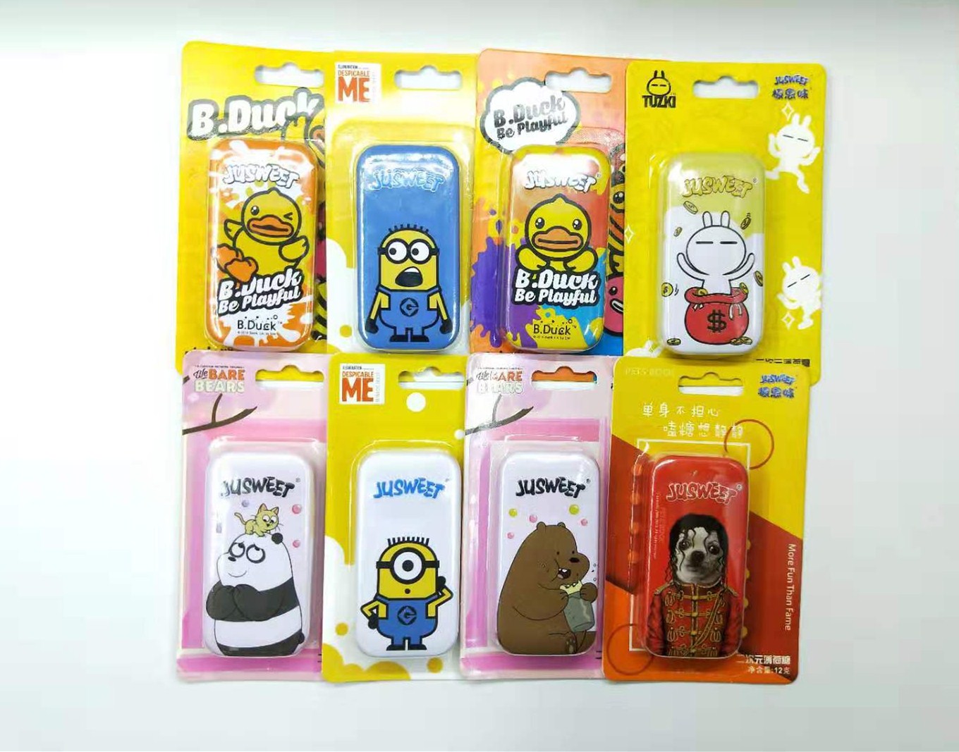 极思味小黄鸭小黄人兔斯基裸熊无糖薄荷糖接吻口香糖铁盒装2片装|ruв категории закуски/орехи/специальность, конфеты/желе/пудинг, конфеты - от Buy2taobao.com для оказания профессиональной услуги покупки агента Taobao