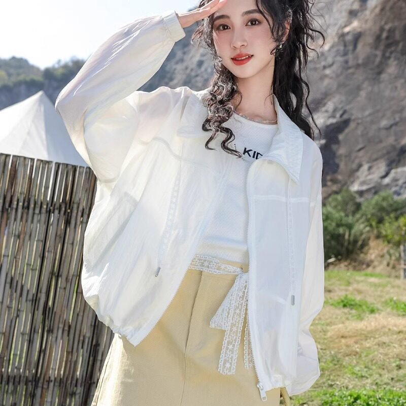 骄骄虎女童防晒衣2025夏季新款初中生轻薄上衣防紫外线外套潮7209