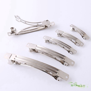 DIY发饰三片常规弹簧夹发夹发卡手工蝴蝶结制作配件材料顶夹跳夹