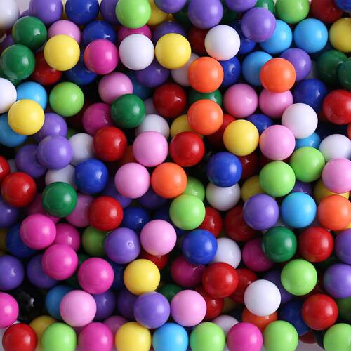 14mm无孔实心亚克力实色散珠子