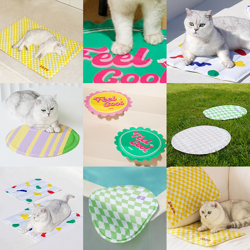 zeze冰垫夏季宠物冰垫猫咪凉爽睡垫降温神器格子复古啤酒睡觉用,宠物/宠物食品及用品,猫狗垫子,淘宝优惠券,粉丝福利购,淘宝优惠卷