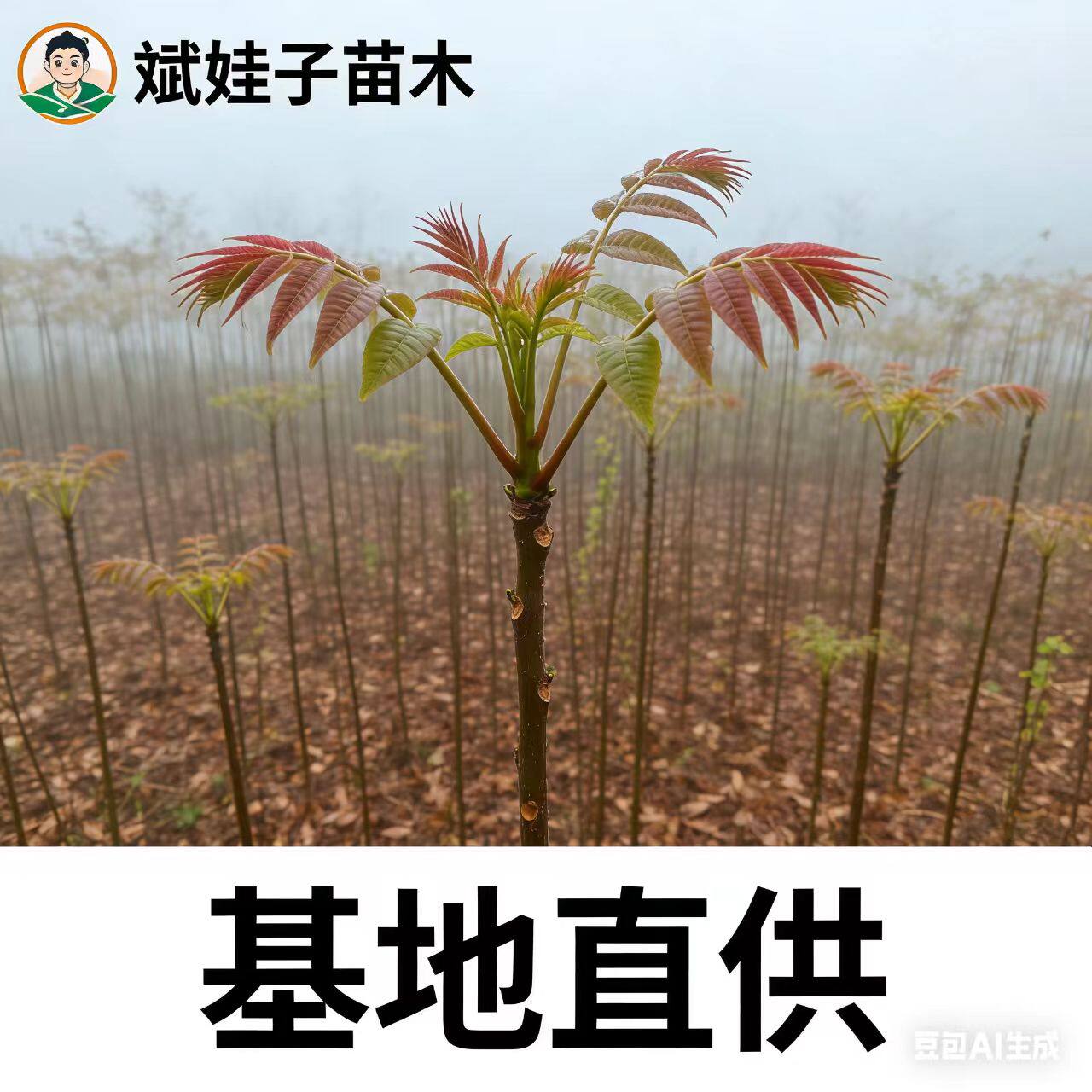 红油香椿树苗芽红浓香当年采摘基地直供现挖现发庭院盆栽死苗补发