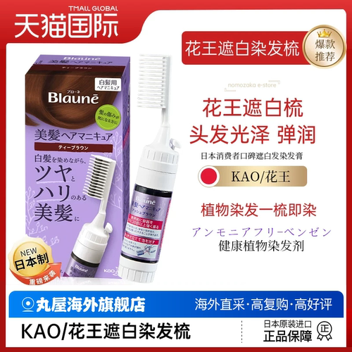 花王遮白发染发剂一梳黑