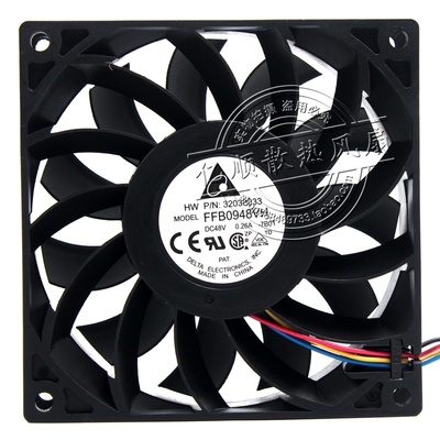 正品台达 FFB0948VH 9225 48V 0.26A 9CM/厘米 PWM控速服务器风扇