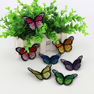 子包裙子贴花 辅料裤 蝴蝶刺绣布贴衣服修补贴DIY装 饰补丁贴布服装