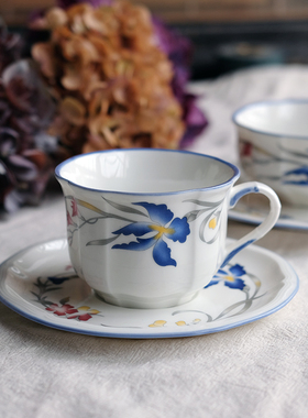 特价VB家中古Riviera利维拉系列咖啡杯碟繁花下午茶杯碟餐盘饭碗