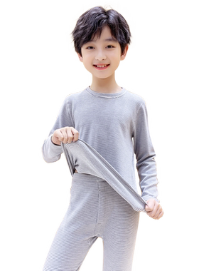 森之鼓冬季儿童羊绒保暖内衣套装
