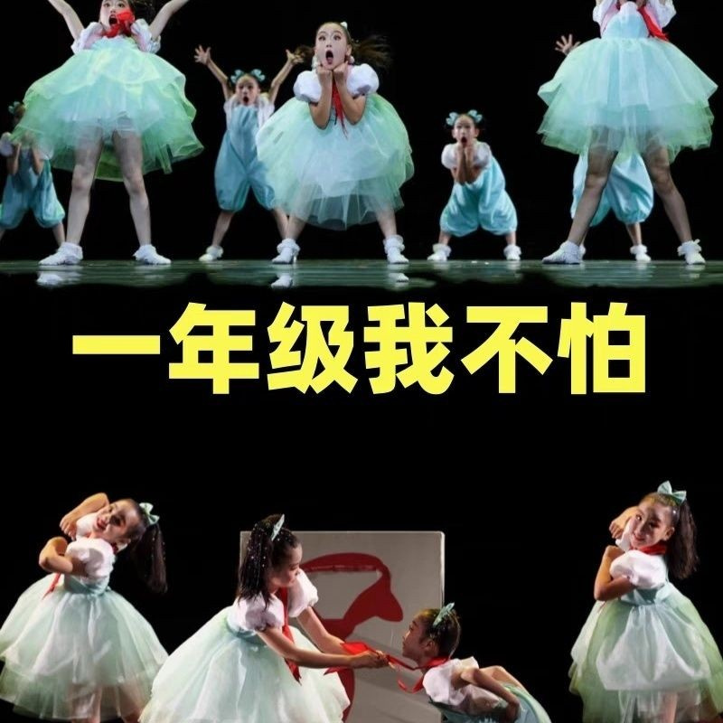 第十二届小荷风采一年级我不怕舞蹈演出服幼儿园可爱女童蓬蓬纱裙
