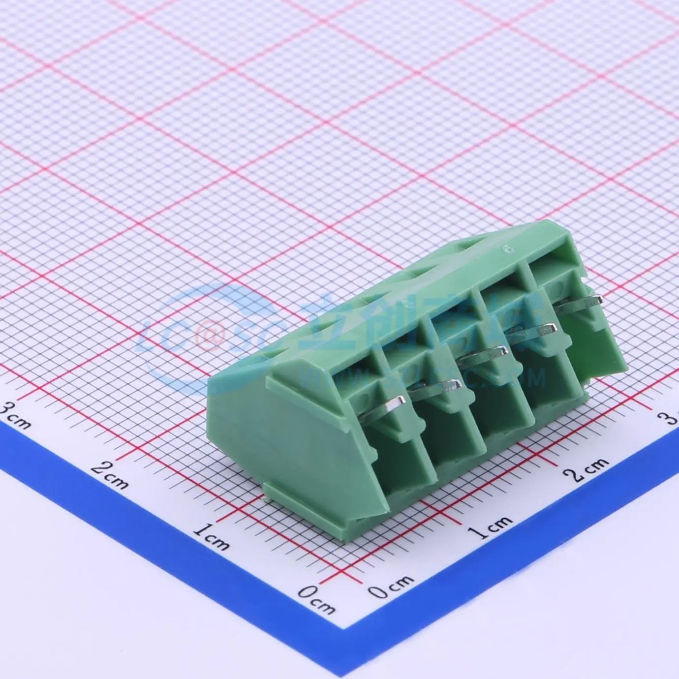 DB103-5.0-5P-GN-S螺钉式接线端子5mm 1x5P直插绿色 可开票