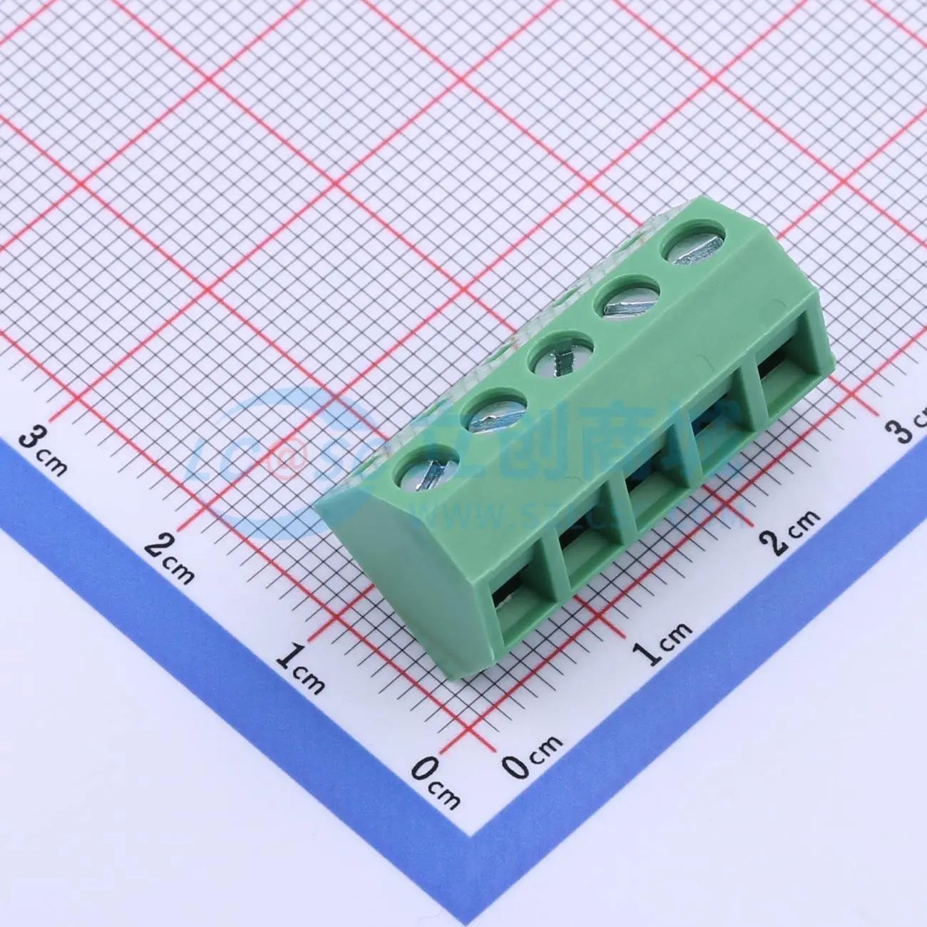 DB127S-5.08-5P-GN-S螺钉式接线端子5.08mm 1x5P直插绿色 可开票