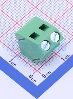 DG103-5.0-02P-14-00A(H)螺钉式接线端子5mm 1x2P直插绿色 可开票