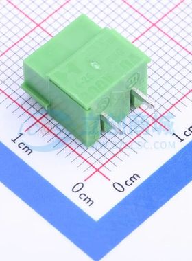 PA001-2P螺钉式接线端子5mm 1x2P直插绿色 可开票