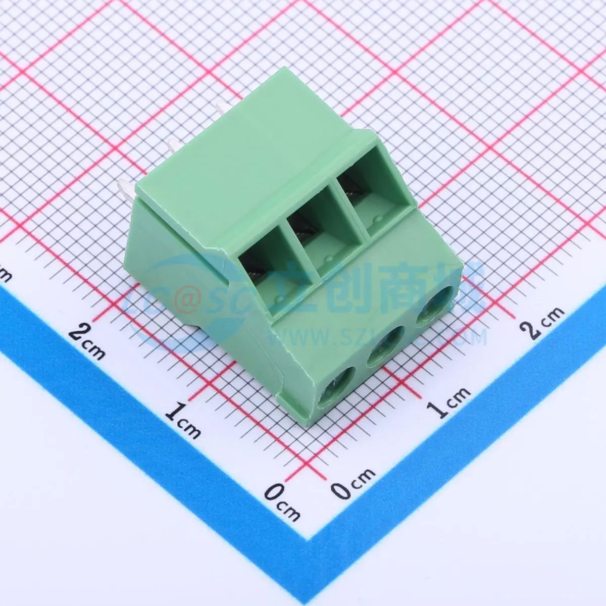 DB129S-5.08-3P-GN-S螺钉式接线端子5.08mm 1x3P直插绿色 可开票