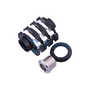 PJ-609BA 音频连接器6.35mm耳机座插件 1A50V可开票