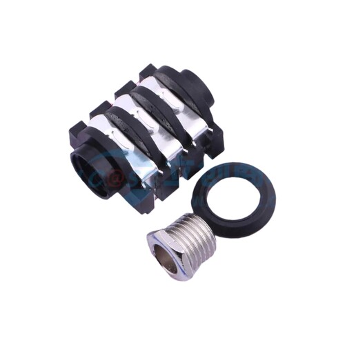 PJ-609BA 音频连接器6.35mm耳机座插件 1A50V可开票