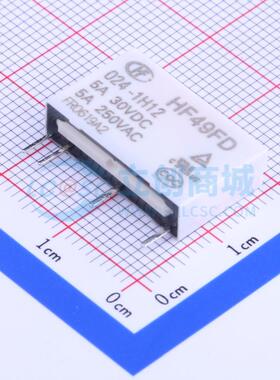 HF49FD/024-1H12 SIP,5x20mm 功率继电器可开票配套量大从优