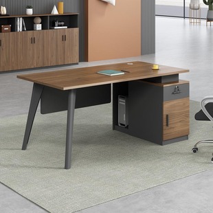 单人办公桌简约现代1.2米单位办公室1.4员工桌椅组合台式 电脑桌子