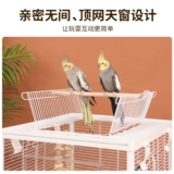 Горизонтальная проволока, прозрачная клетка для птиц, клетка для попугая, брызгозащищенная, специальная кожа тигра, пион, черный феникс, роскошная вилла, нержавеющая сталь 304