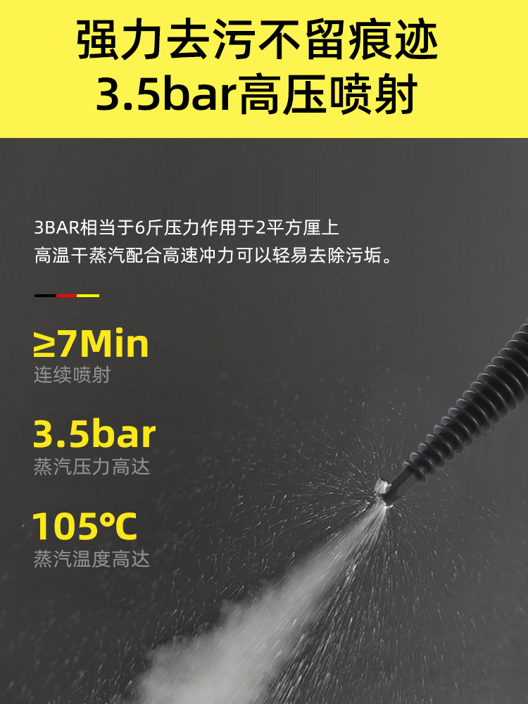 库德国高温蒸汽清洁机家用多功能一体家电车空调高压清洗油烟机厂