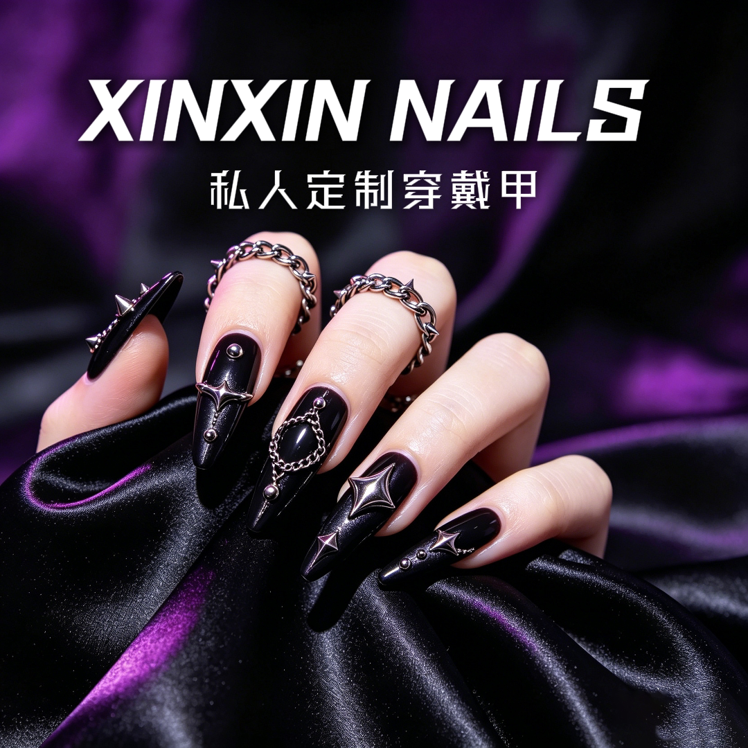 来图定制纯手工翻模穿戴甲抖音小红书同款私人定制美甲高级感美甲