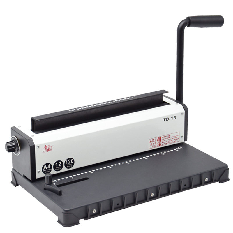 装订机打孔机铁圈装订机手动办公小型打孔装订机雷盛TD-13铁圈YO