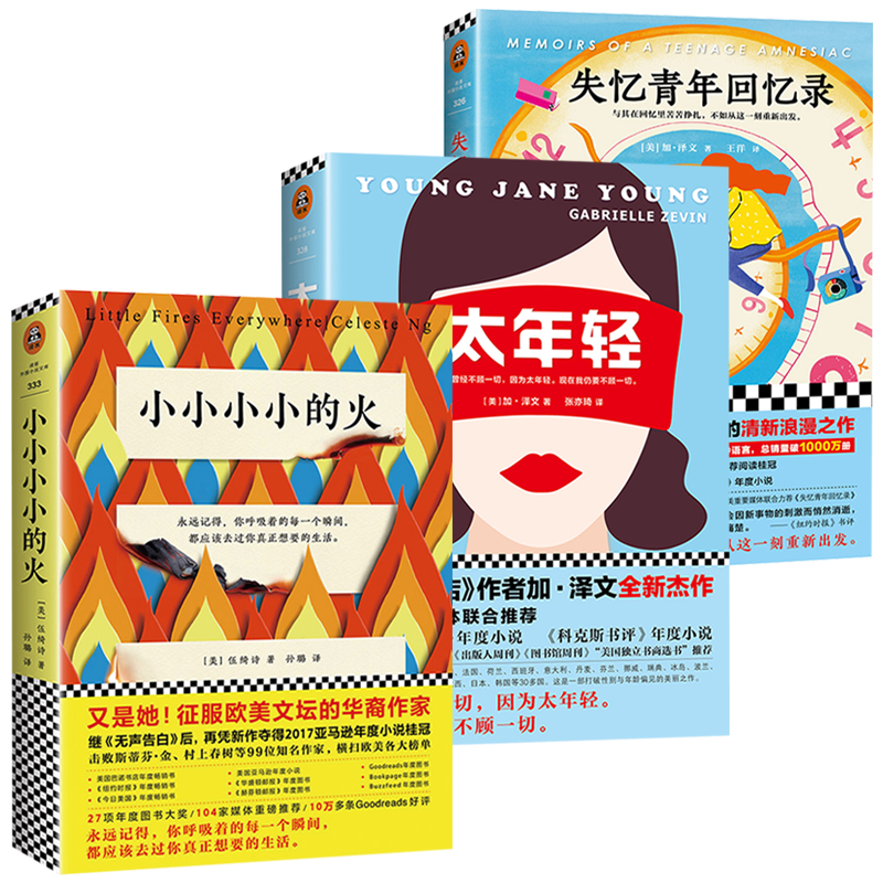 【正版】小小小小的火 太年轻   失忆青年回忆录(全三册)书籍