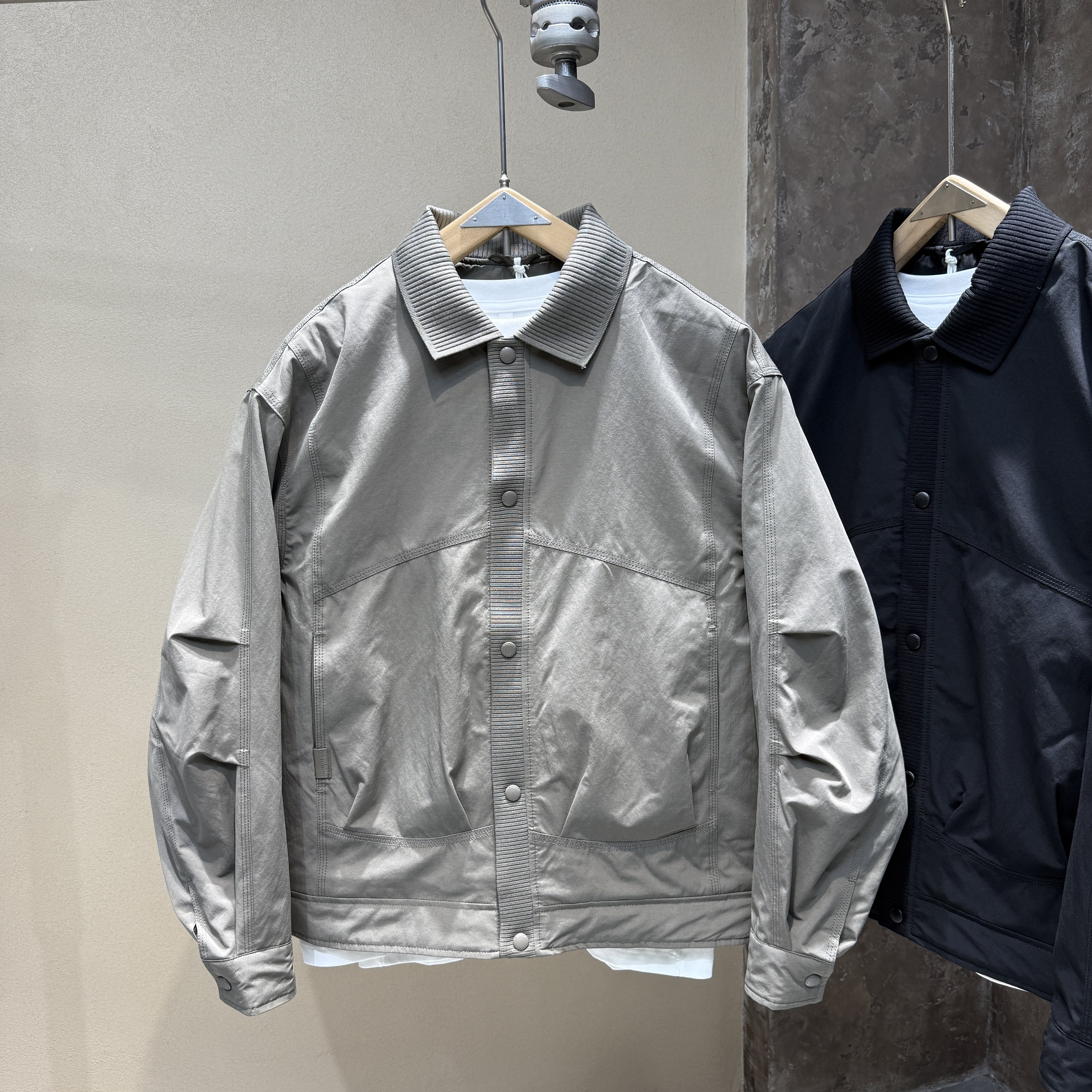 拼接翻领棉服男冬款保暖加厚二棉服夹克时尚工装夹棉外套防风棉袄