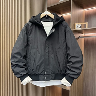 棉衣男冬季新款可拆卸帽棉服外套男款加厚保暖二棉夹克上衣男棉袄